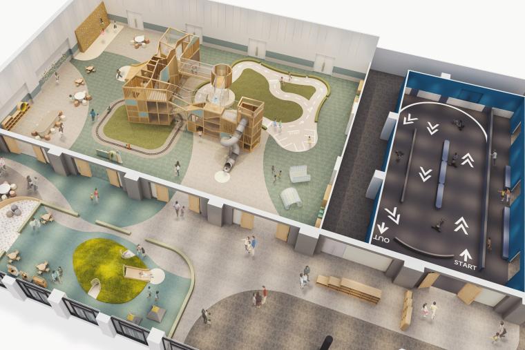 全天候型アクティビティ施設「杜の8（もりのえいと）」レイアウト