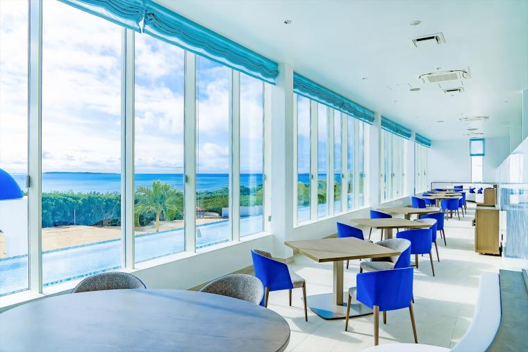 オーシャンビューのレストラン「The Olivea」