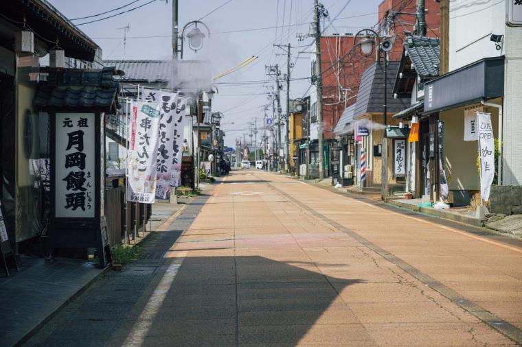 月岡温泉街