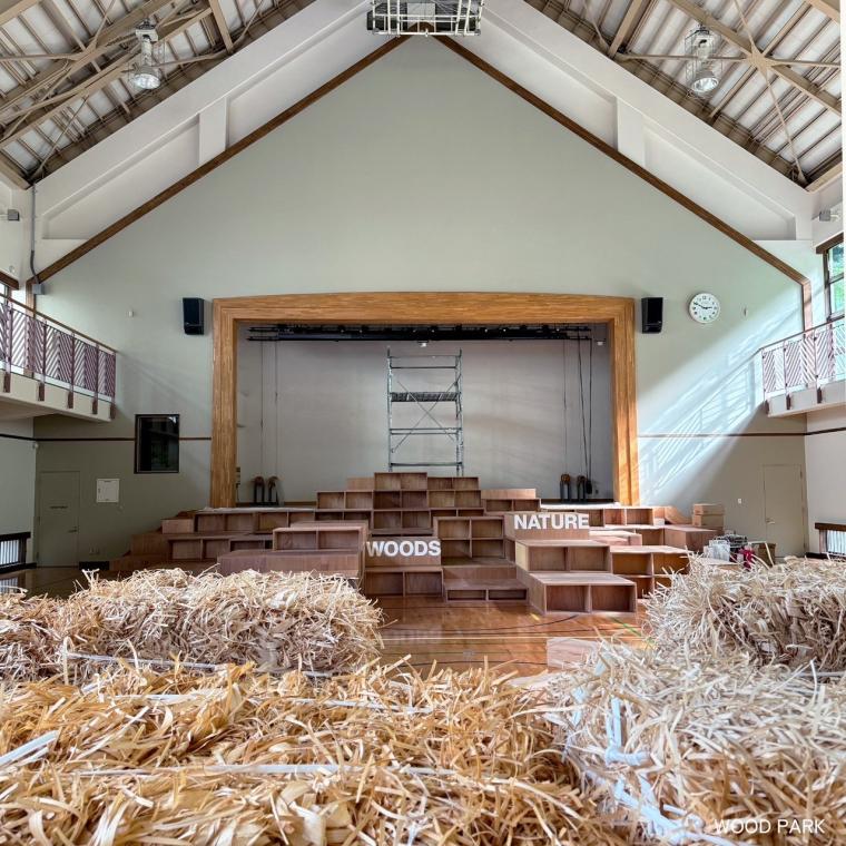 小学校の体育館を再利用した「WOOD PARK」