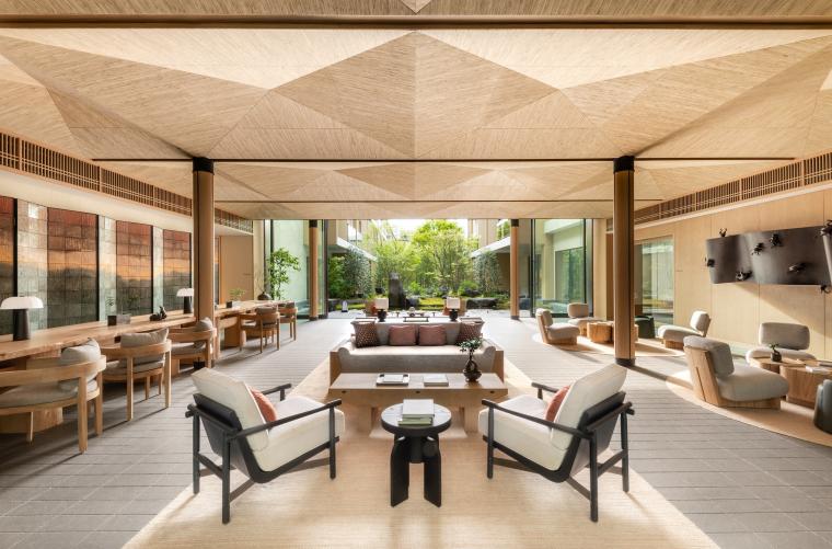 「シックスセンシズ 京都」ロビー