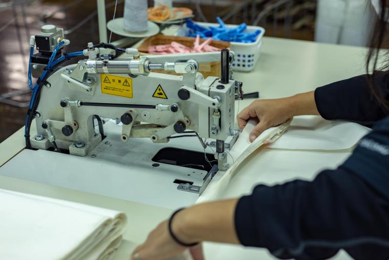 「丹後ちりめん」加工場見学