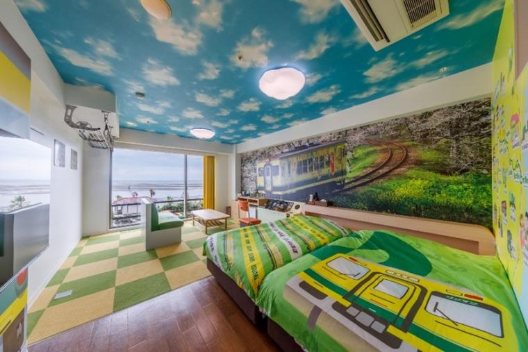 木更津「ホテル三日月龍宮亭」に千葉ローカル鉄道コラボルーム5室が登場