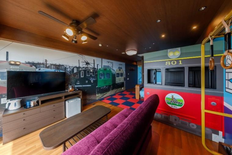 木更津「ホテル三日月龍宮亭」に千葉ローカル鉄道コラボルーム5室が登場