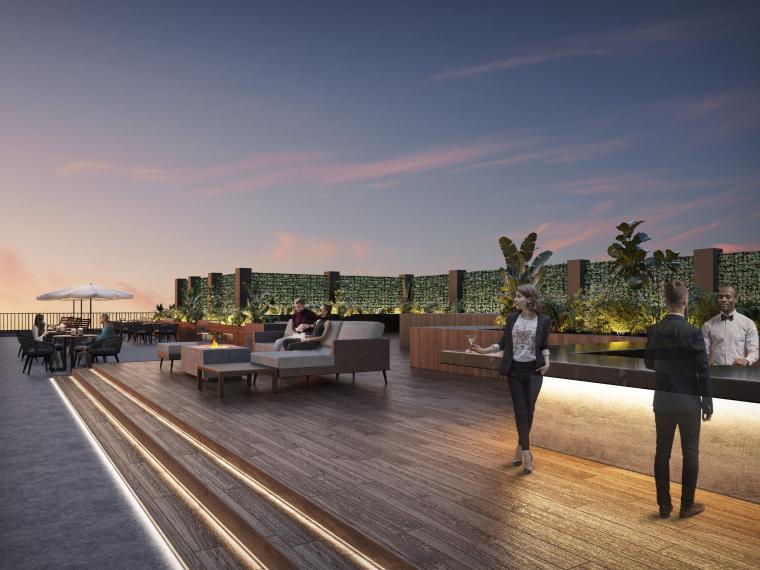 「ノボテル奈良」ルーフトップテラス