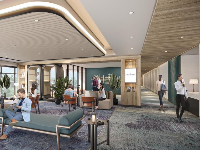 「ノボテル奈良」ワークラウンジ