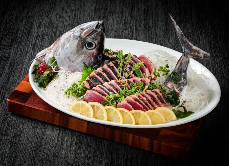 ホテル浦島・カツオのたたき（夏季限定）