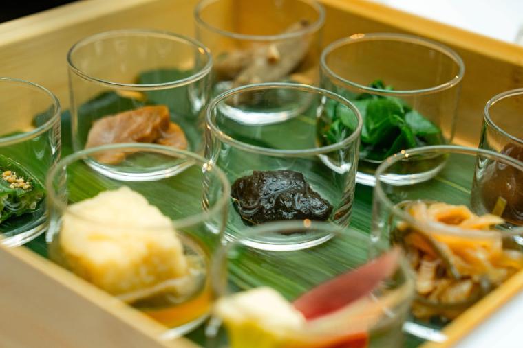 古宇利島の食材をふんだんに使った朝夕食