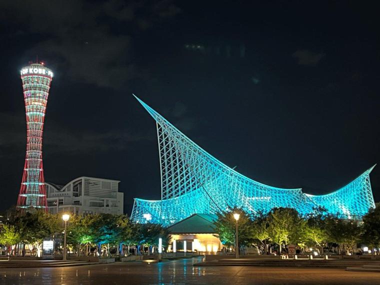 神戸ウォーターフロントアートプロジェクト 2024～ 光と音の演出「Connect」～