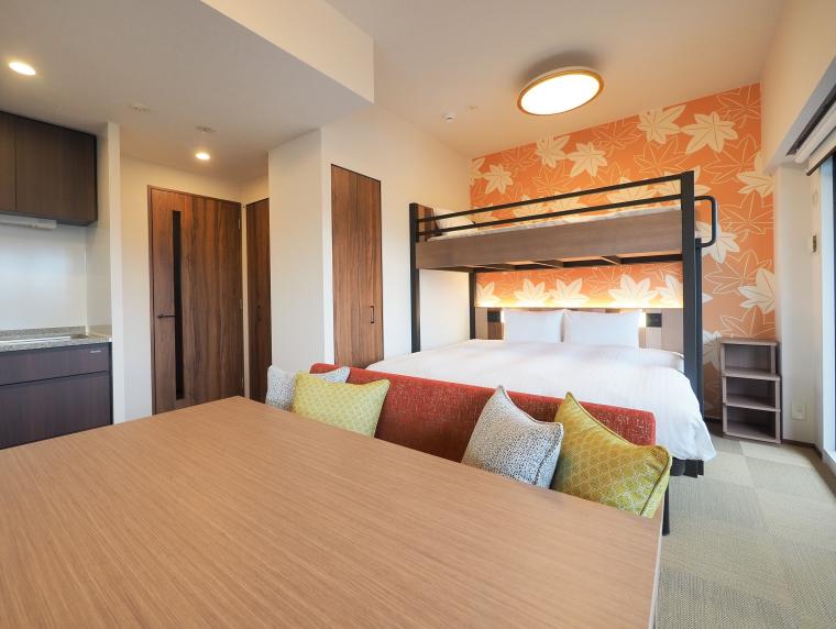 「日和ステイ京都鴨川」ルーフバルコニー付1ベッドルームプレミア