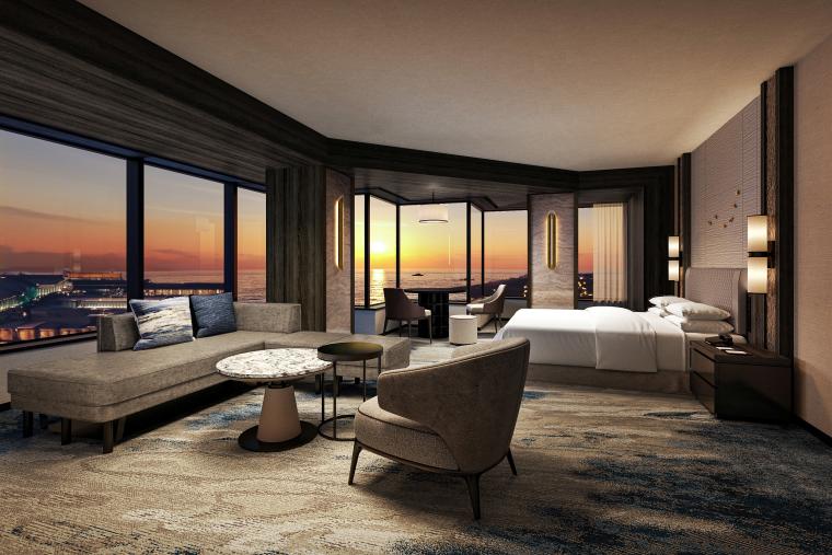 「グランドプリンスホテル大阪ベイ」客室（80平米）