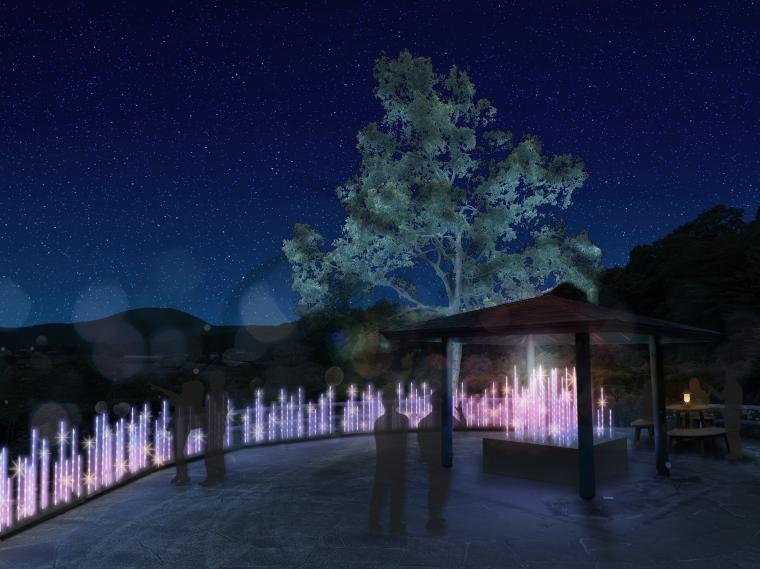 いばらきフラワーパーク「ウィンターイルミネイト」アロマローズエリア