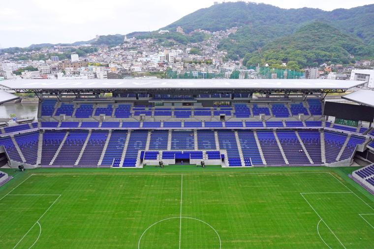 スタジアムシティホテル長崎からの眺め