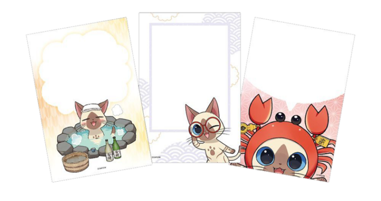 福井県・モンスターハンターコラボ・越前和紙ポストカード