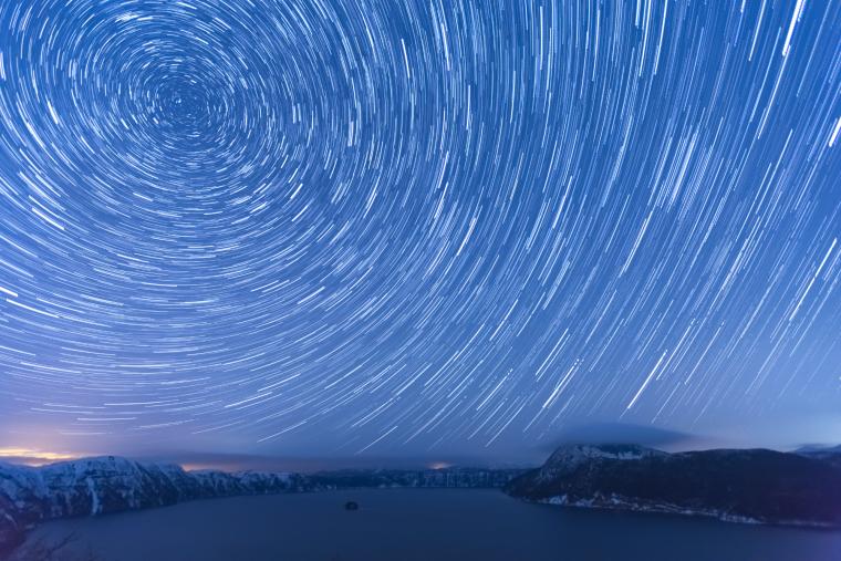 摩周湖の星空