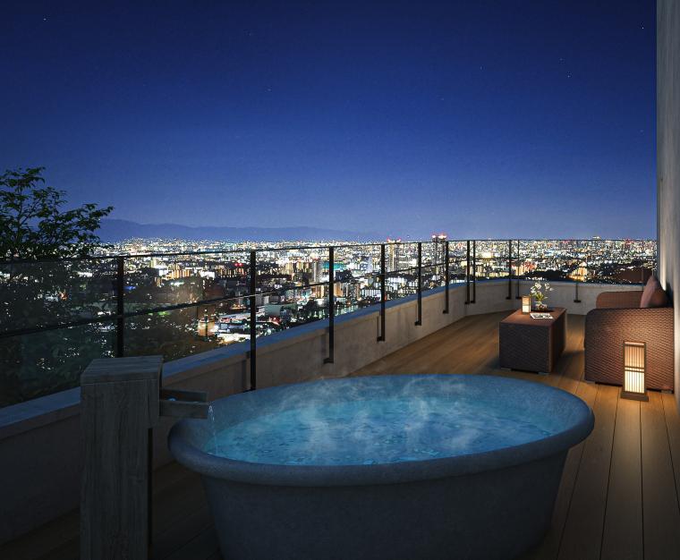 「山荘 風の杜」露天風呂付和モダン-山ぼうし-