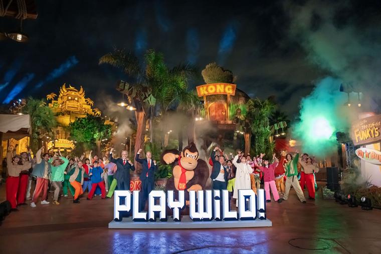 USJ「ドンキーコング」新エリア 前夜祭