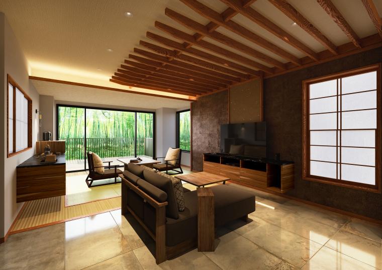 全室露天風呂付き！伊豆の和モダン宿「月ヶ瀬温泉 雲風々（うふふ）」に新客室が登場