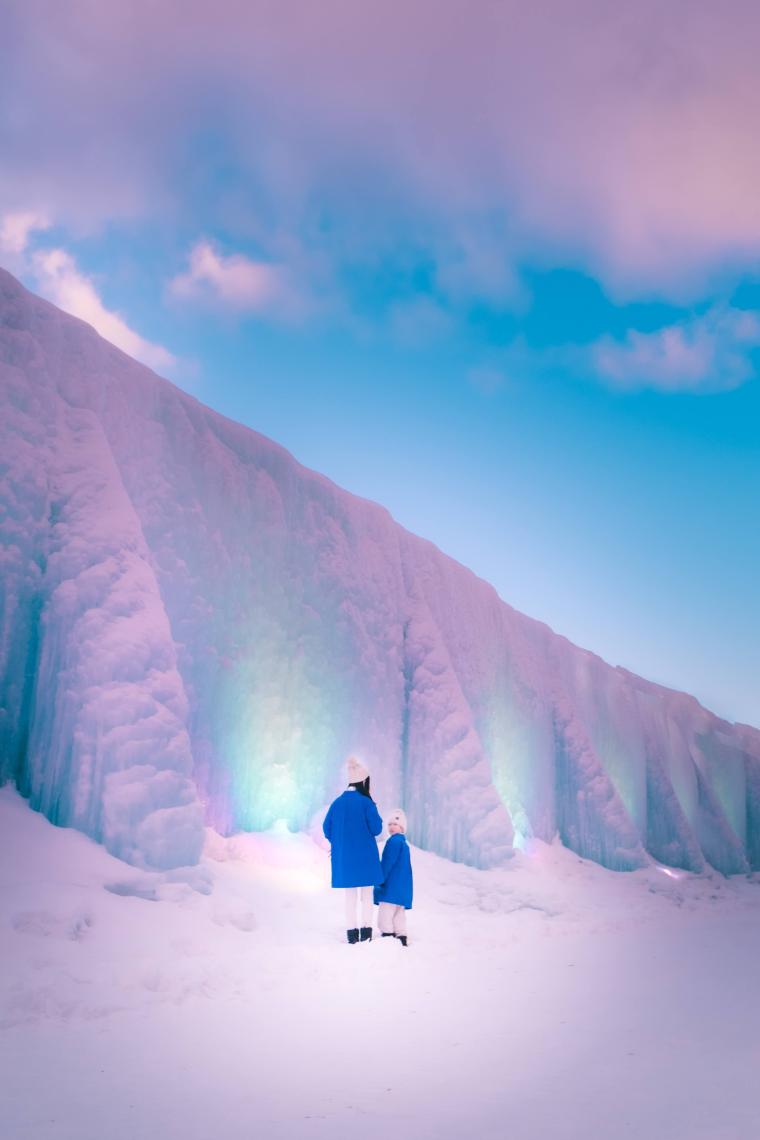 まほら岩手「氷の壁」