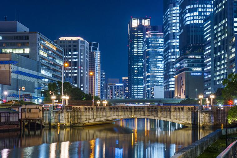 大阪・中之島の夜景