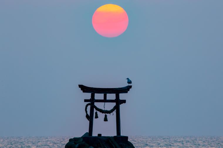 奈田海岸の朝日