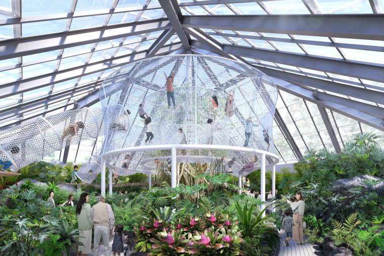 「Gunma Flower Park +」温室アスレチック1