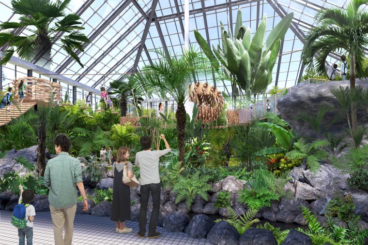 「Gunma Flower Park +」温室アスレチック2