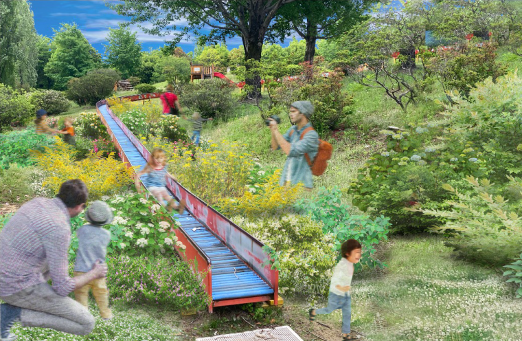 「Gunma Flower Park +」すべり台