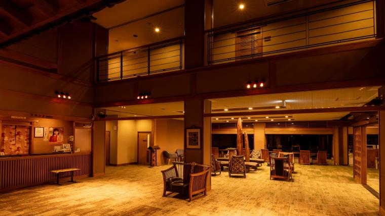 「旅館 岐山」ロビー