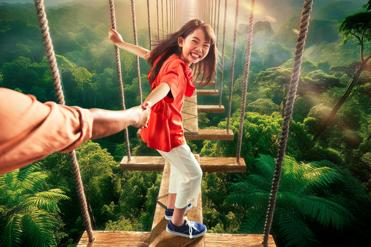 「ジャングリア沖縄」ツリートップ トレッキング