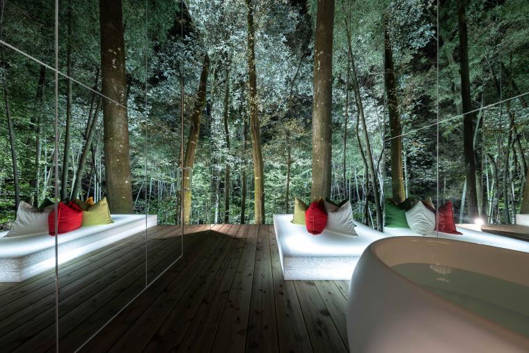 「奥武雄温泉 風の森」カガミノサウナ