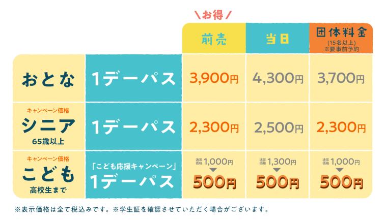 「ムーミンバレーパーク」こども応援キャンペーン料金