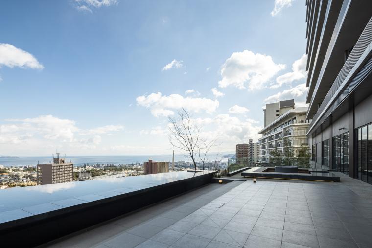 「別府温泉 杉乃井ホテル」星館 水盤テラス