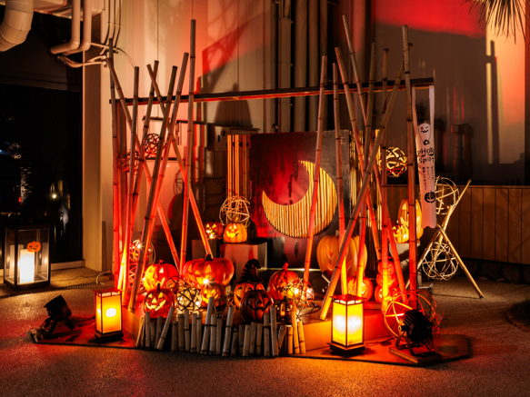 「別府温泉 杉乃井ホテル」竹細工装飾