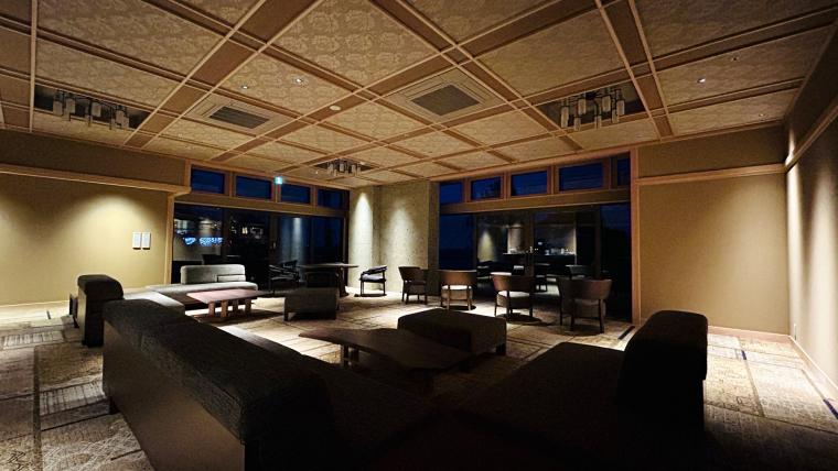 「ホテルニューアワジ別亭 淡路夢泉景」ヴィラ専用ラウンジ