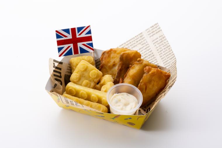 「レゴランドⓇ で春のお祝いパーティー」フィッシュ＆チップス