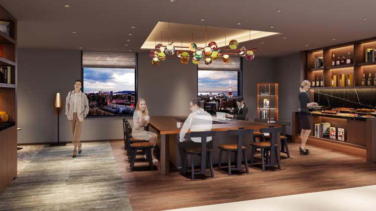 「ザ・ゲートホテル福岡 by HULIC」宿泊者専用ラウンジ・昼