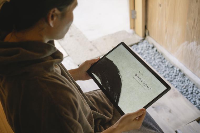 「Temple Hotel 大泰寺」タブレットによる禅問答