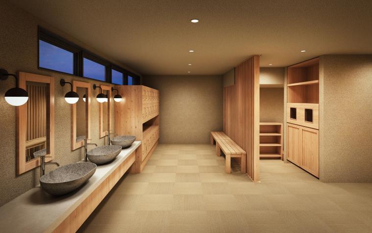 「暖雪 札幌」脱衣所