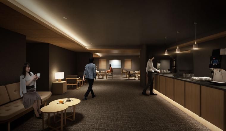 「暖雪 札幌」ラウンジ