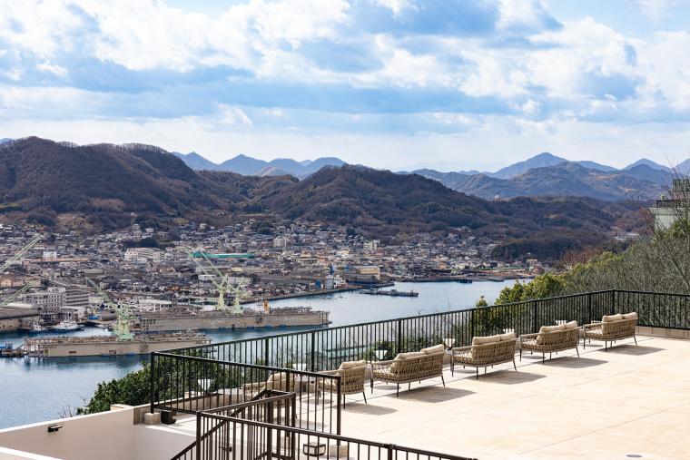 「尾道倶楽部」テラスからの景観