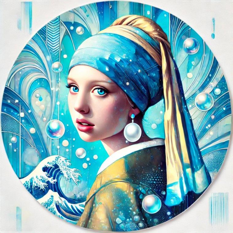 新・鳥取県立美術館の誕生に合わせたメニュー 世界初！？絵画が描かれたアートなソフトクリーム