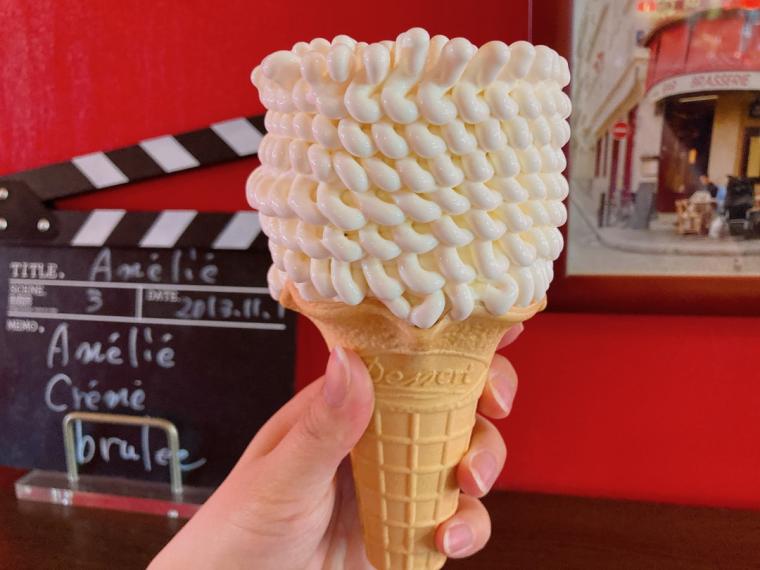 新・鳥取県立美術館の誕生に合わせたメニュー 世界初！？絵画が描かれたアートなソフトクリーム