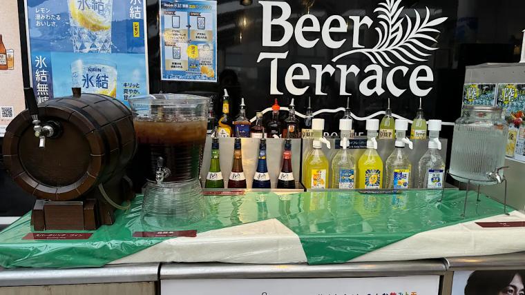 富山城見下ろすガーデンテラスで乾杯！【ANA クラウンプラザホテル富山 ビアガーデン】11 種類のビール＆パワフルなお肉とアジアンビュッフェ