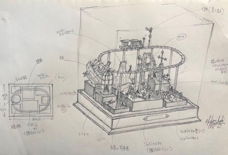 「シークレットミュージアム　Yanai Yamaguchi」ジオラマ模型
