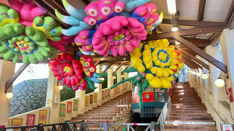 BIWAKOビエンナーレ・周逸喬「赤と緑の行き違い」