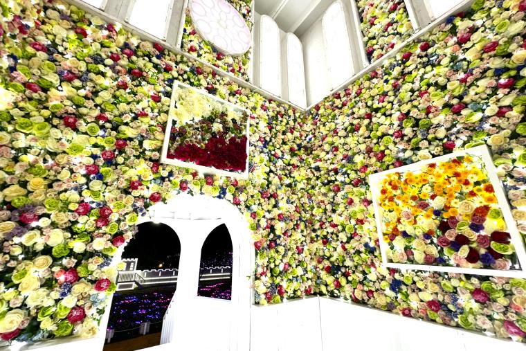 「光の花の庭」フラワーキャッスル内部