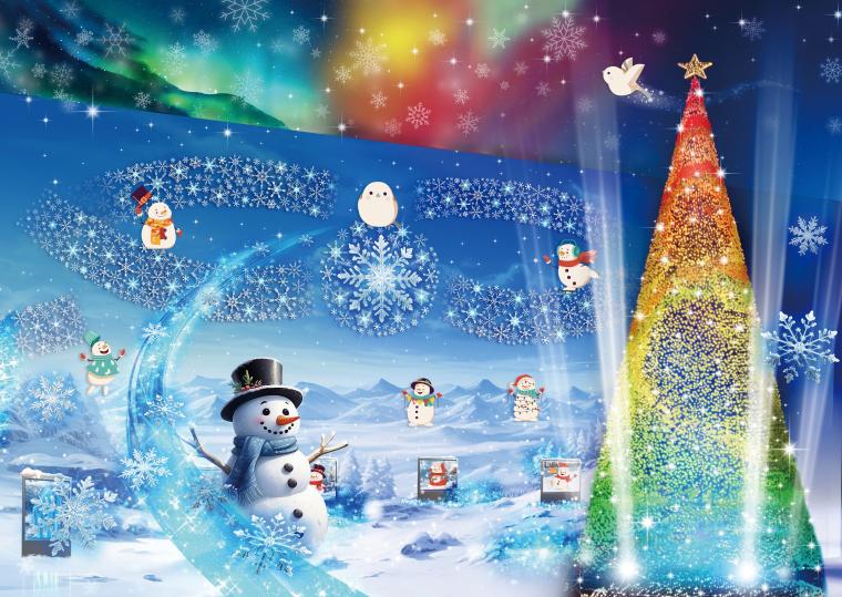 「光の花の庭」スノーワールド