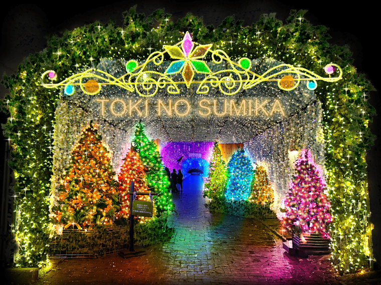 「ひかりのすみか」光のトンネル