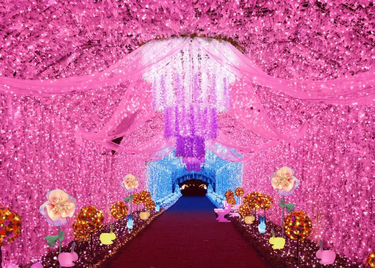 「ひかりのすみか」光のトンネル・ファンタジーロード